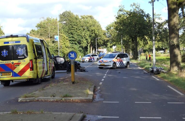 Motorrijder gewond bij aanrijding in Enschede